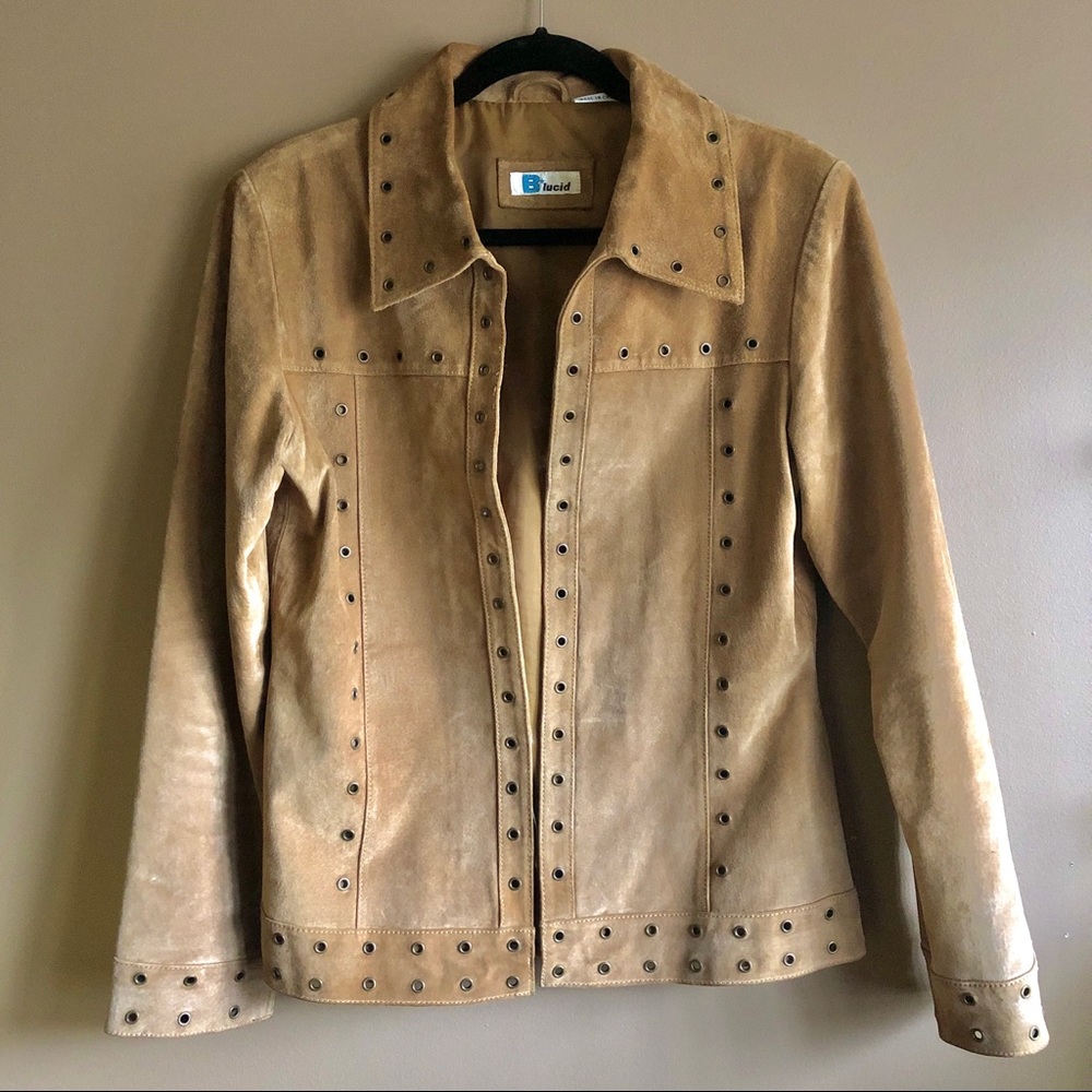90s | Y2K | 2000s - B LUCID Suede Leather Jacket